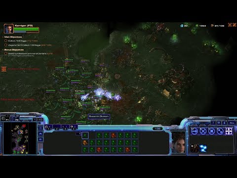 StarCraft 2 Co-op Campaign: Heart of the Swarm Mission 4 - Domination