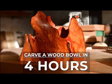 Carve a Wood Bowl - in 4 HOURS!