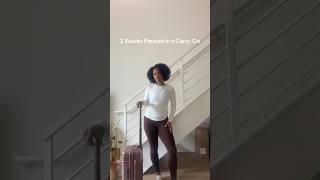Only using a carry-on for a 2 Week Trip #packwithme #packingforvacation #beisluggage