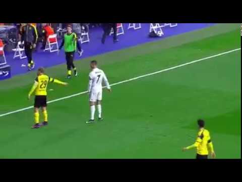 Cristiano Ronaldo Kicking Marcel Schmelzer vs Borussia Dortmund