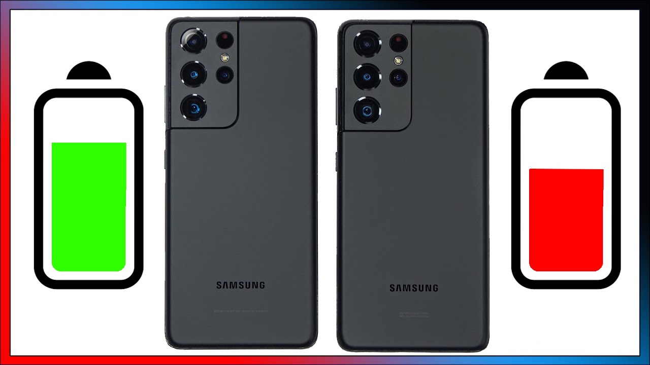 Exynos 2100 VS Snapdragon 888 30 Minute Battery Drain Test Samsung Galaxy S21 Ultra