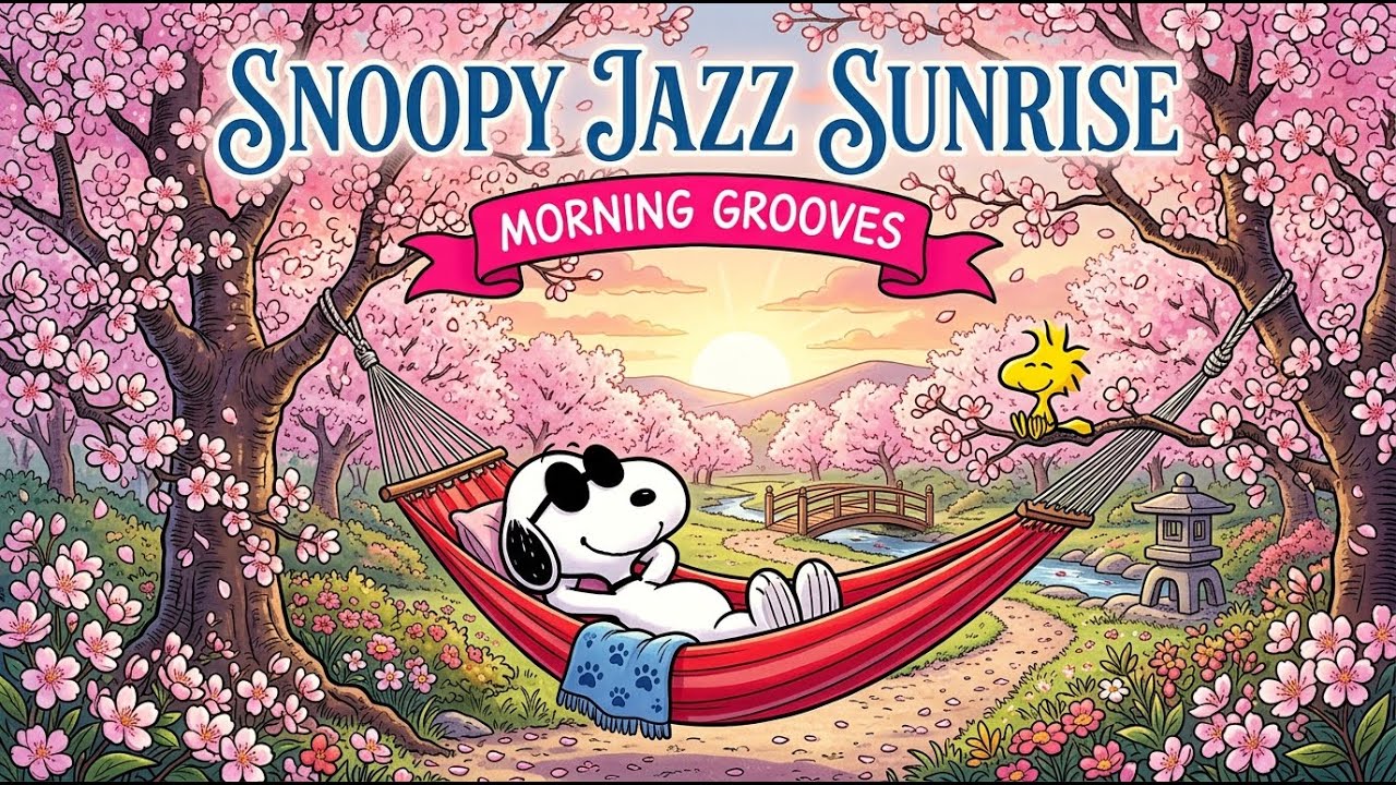 The Best Morning Cafe Jazz with Snoopy ☕🎹 | Relaxing Playlist for Work and Focus