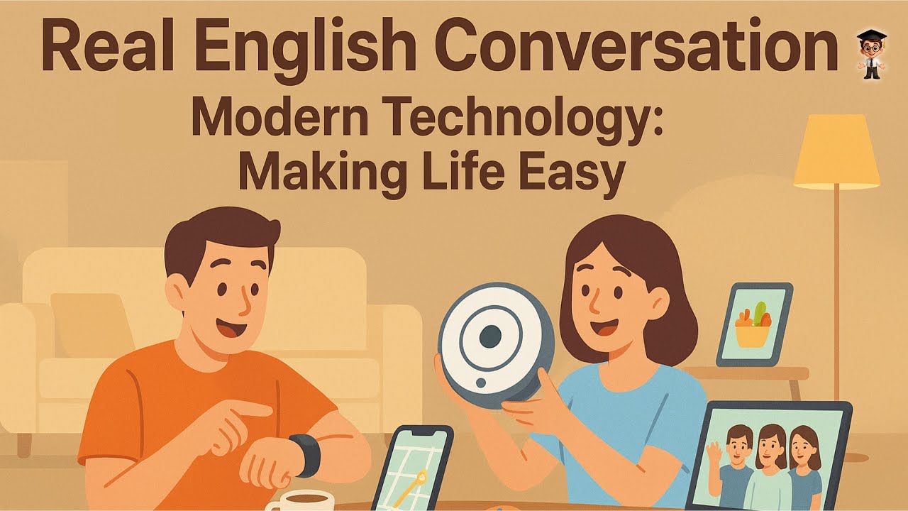 English Speaking Practice for Everyday Life | Modern Technology Conversation (A2-B1)