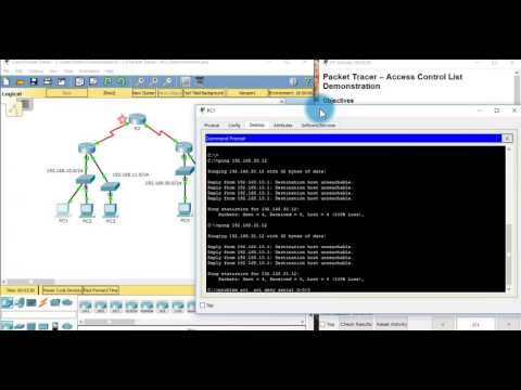 9.1.1.6 Packet Tracer - ACL Demonstration