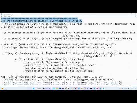 Bài lẻ: Viết Descrição do caso de uso như thế nào?