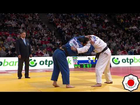 Mammadali Mehdiyev vs. Beka Gviniashvili - U90 Mens Judo Grand Slam Paris 2022