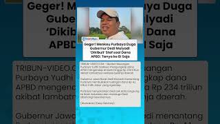 Menkeu Purbaya Duga Gubernur Dedi Mulyadi Dikibuli Staf soal Dana APBD: Tanya ke BI Saja