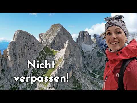 Beautiful Rosengarten crossing in South Tyrol: Dolomites hike