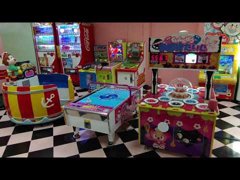 Fui às arcadas ao redor da estação Nakazakicho e da cidade de Moriguchi até Imafuku Tsurumi