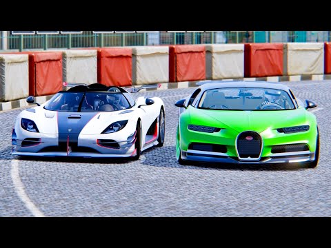 Bugatti Chiron with NOS vs Koenigsegg One:1 - Highlands