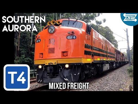 Southern Aurora train heads South on Illawarra CLF4 4486 4469