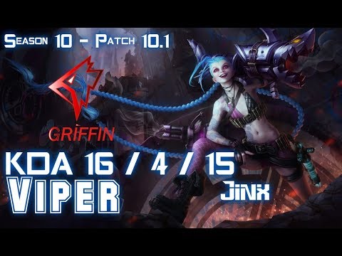 GRF Viper JINX vs VARUS ADC - Patch 10.1 KR Ranked