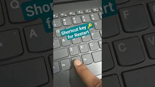 laptop restart shortcut key 🔑|| how to restart laptop | #shorts #pc #viral #popular