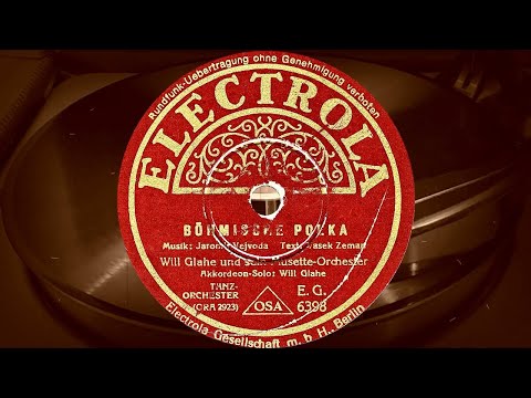 BÖHMISCHE POLKA - Will Glahe und sein Musette-Orchester, Akkordeon-Solo: Will Glahe (1938)
