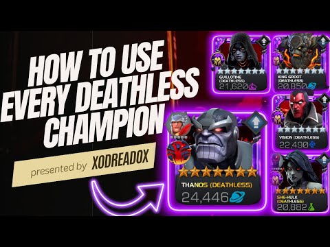 How to use every Deathless Champion in Necropolis #MCOC