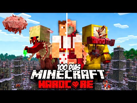 I Survived 100 Days in an INFECTED WORLD in Minecraft Hardcore