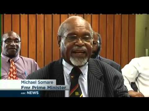 Former PNG PM returns to disrupt parliament