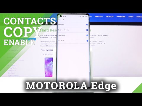 How to Copy Contacts in Motorola Edge – Transfer Contacts