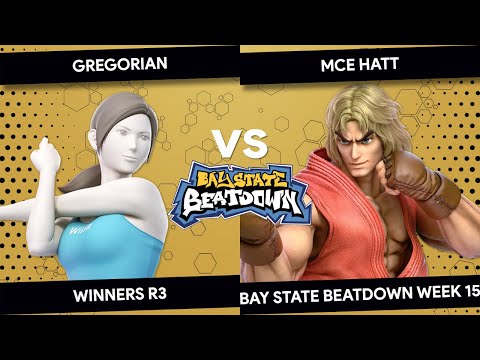 Bay State Beatdown #15 - Gregorian (WiiFit) vs mcE | hatt (Ken) - Winners R3