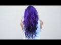 How I dye my hair purple & blue DIY 