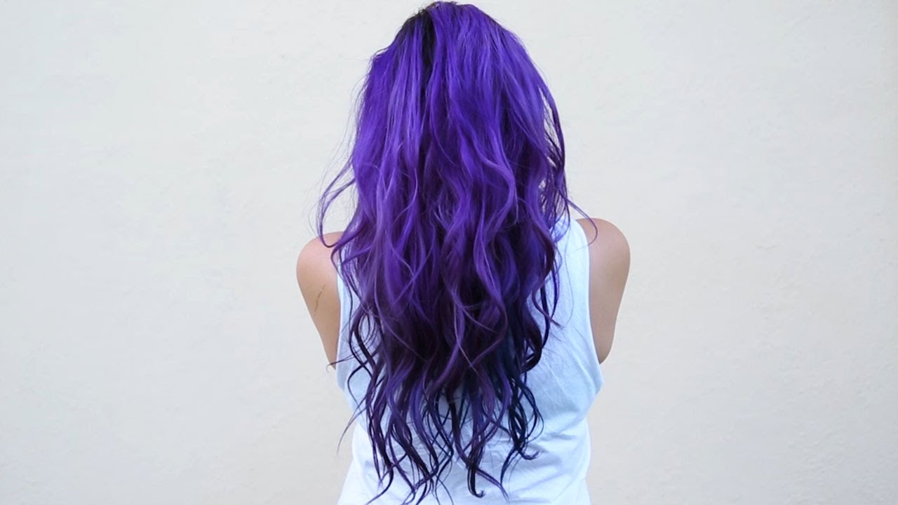 How I Dye My Hair Purple Blue Diy Howto Kansas City Comic Con