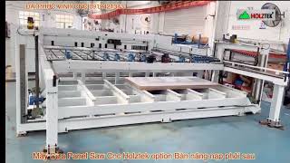 Máy cưa Panel Saw Cnc Holztek option bàn nâng nạp phôi sau