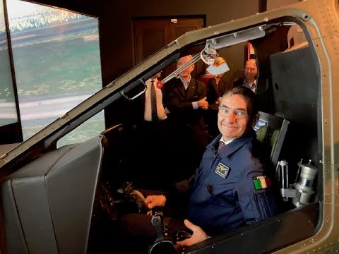 Il simulatore di volo per elicotteri al Museo Agusta Leonardo