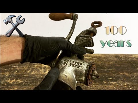 100 Years Antique Meat Grinder Restoration