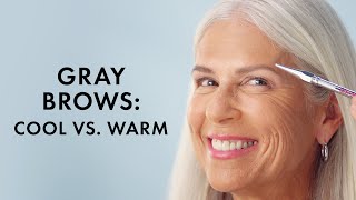 Sephora Filling In Gray Brows: Warm and Cool Shades
