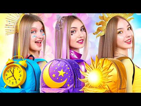 Morgen-, Tages- und Nachtmädchen! Wir haben magische Mädchen adoptiert