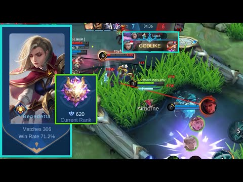 71 % Current Win Rate Benedetta Sidelane Aggressive Rotation! - Top 1 Global Benedetta by bene - ML