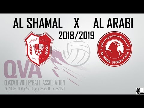 Al Shamal X Al Arabi 0:3 - Qatar Volleyball League 18/19 - (22.10.2018)  NO BREAKS, BACK VIEW