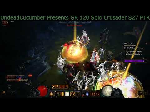 New Crusader Build Destroys!! Gr 120 solo// S27 PTR d3 para 900 only