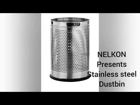 Steel Dustbin  Perforated  Open Top 10 Litres