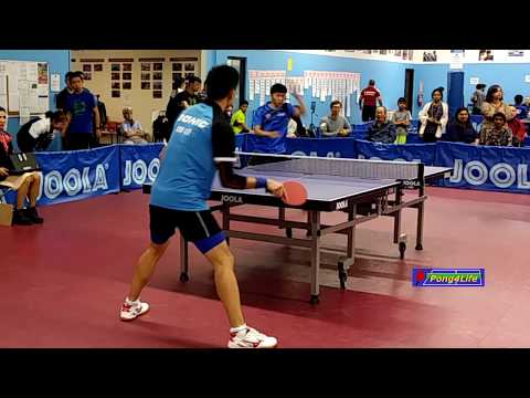 Semi-Final: Kou Lei (WR #20) vs Zheng Pu (2594) at ICC-Joola Open, Spring 2019.