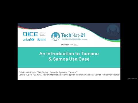 Overview of Tamanu as an EIR/IIS - The Samoa use case