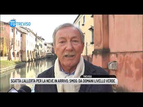 TG TREVISO (21/01/2019) - SCATTA L'ALLERTA PER LA NEVE IN ARRIVO; SMOG: DA DOMANI LIVELLO VERDE