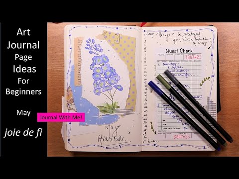 Art Journal Page Ideas For Beginners May