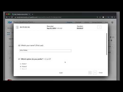 Qualtrics View Data Responses