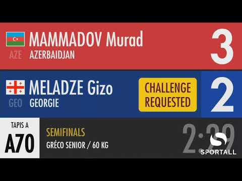 1/2 final GR - 60 kg: Murad Məmmədov (AZE) - Gizo Meladze (GEO)