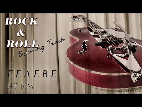 Rock n Roll Guitar Backing Track Jam in E