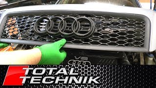 How to Remove Bonnet Grille (Grill) - Audi A6 S6 RS6 - C5 - 1997-2005 - TOTAL TECHNIK
