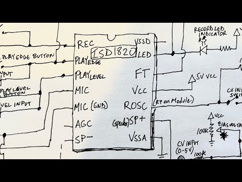ISD1820  Sampler Part 3 - Complete Schematic with Sequencer and DJ scratch demo