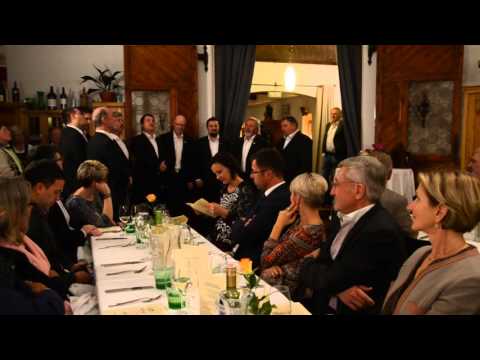 Meet & Eat im Gasthaus Figl in Ratzersdorf mit dem Männerchor 'Kralj Matjaz' aus Bleiburg/Pliberk