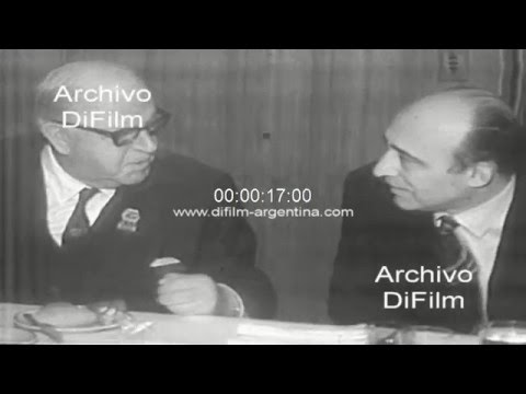 Francisco Manrique almuerza con Sir Stanley Rous en Buenos Aires 1971