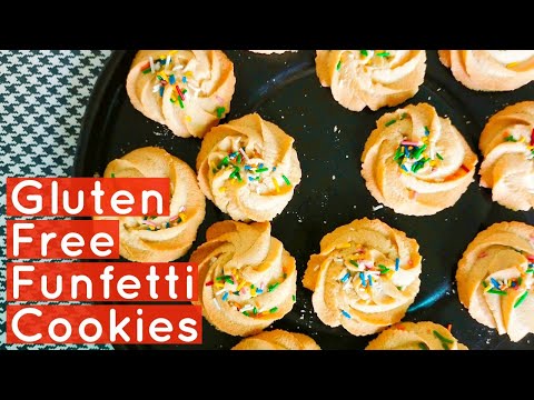 How to make Gluten Free Funfetti Cookies | Gluten Free recipes by Zaiqa Gluten Free