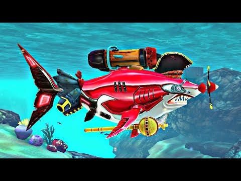 Great White Shark Full Upgrade Amazing Gameplay | Hungry Shark World