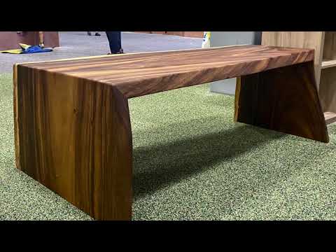 Custom Monkeypod Wood Bench