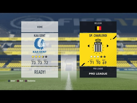 FIFA 17 Jupiler Pro League: Play Off 1: Sporting Charleroi - KAA Gent