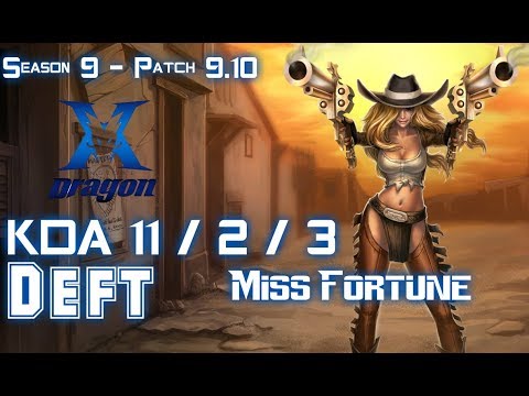 KZ Deft MISS FORTUNE vs NEEKO ADC - Patch 9.10 KR Ranked